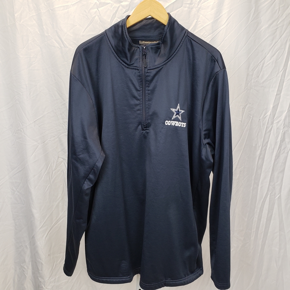 Vintage Dallas Cowboys Dunbrooke Navy Blue Men's Track Jacket